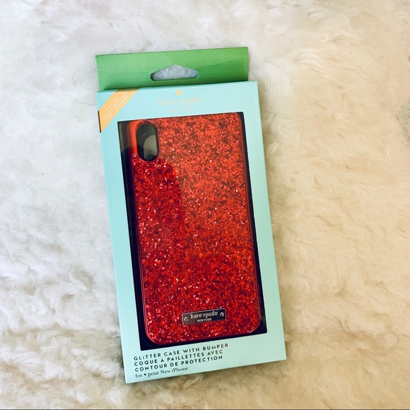kate spade Accessories - Kate spade red glitter iPhone XS Max case
